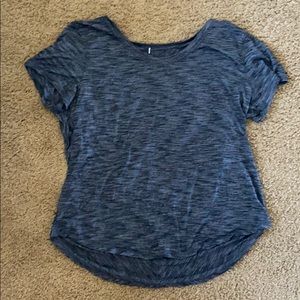 Navy Lulu Lemon Short Sleeve Top